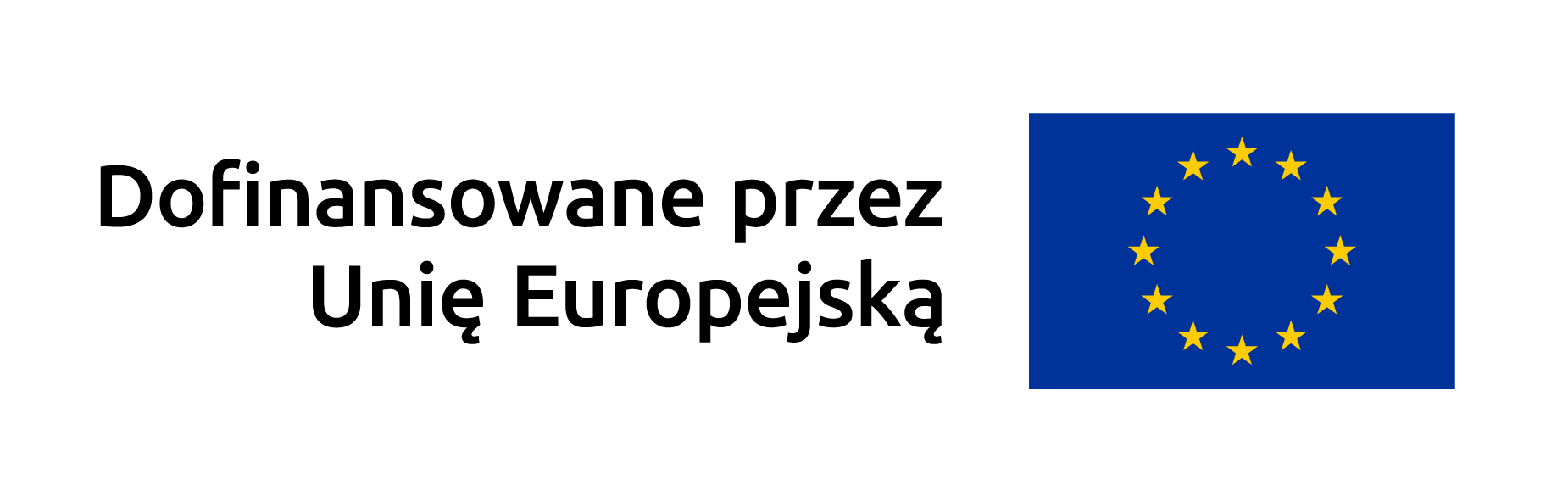 Logo Dofinansowania przez Unię Europejską