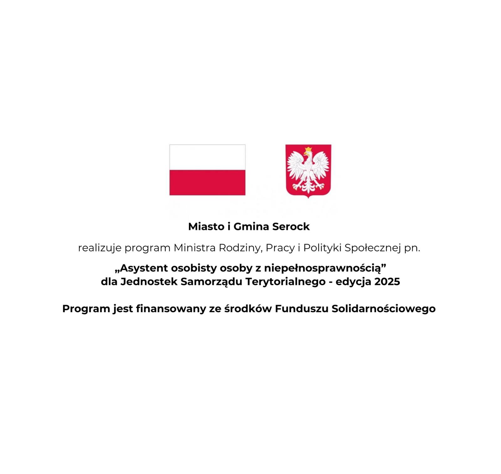 „Asystent osobisty osoby z niepełnosprawnością” dla Jednostek Samorządu Terytorialnego - edycja 2025