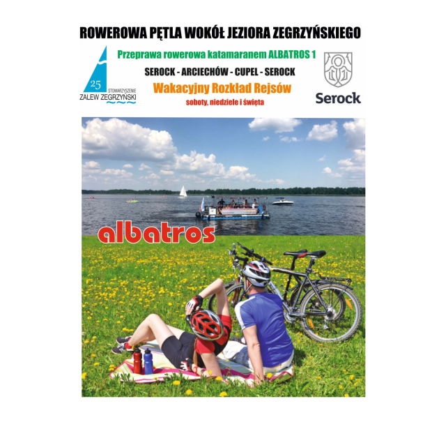 Rejsy z Molo w Serocku i Turystyka Rowerowa nad Jeziorem Zegrzyńskim