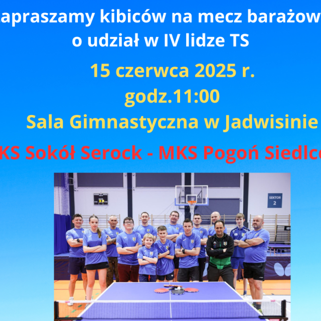 Rewanżowy mecz barażowy o awans do IV ligi TS