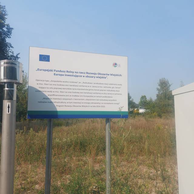 Rozbudowa i przebudowa stacji uzdatniania wody w msc. Stasi Las oraz budowa sieci kanalizacji sanitarnej w ul. Jasnej w msc. Jachranka, gm. Serock