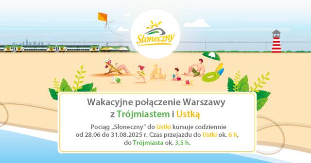 Wakacje z „Słonecznym” – szybka i wygodna podróż nad morze przez całe lato