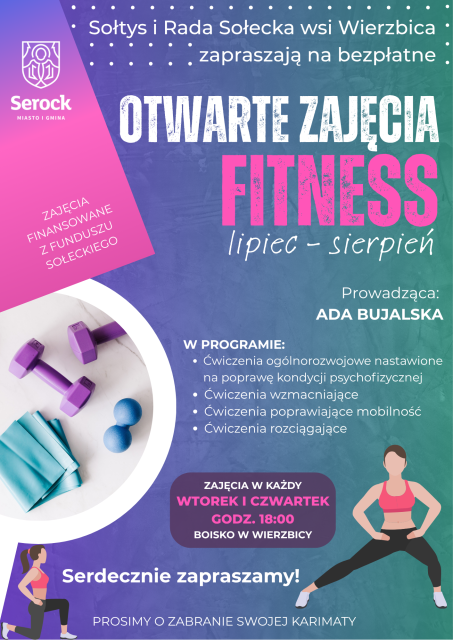 Otwarte Zajęcia Fitness w Wierzbicy