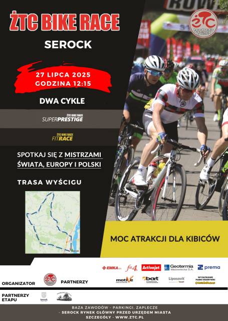  Serock gospodarzem kolejnego etapu ŻTC BIKE RACE 2025 - 27.07