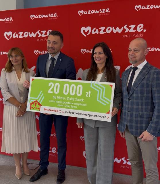 Podpisanie umowy na dofinansowanie analizy gospodarczo-energetycznej Miasta i Gminy Serock