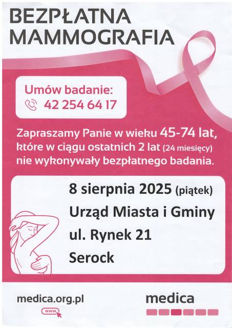 Bezpłatna mammografia