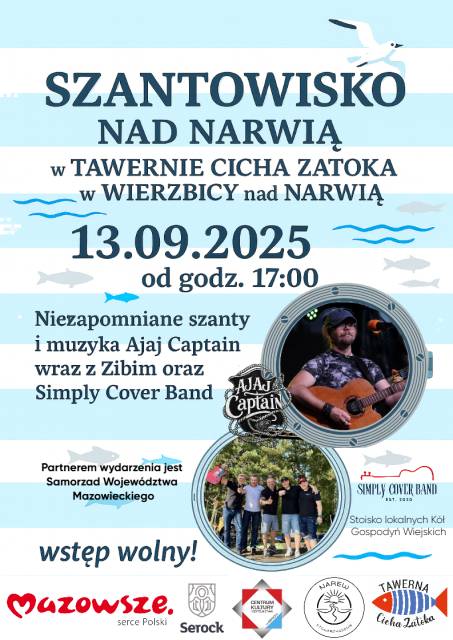 Szantowisko nad Narwią w Tawernie Cicha Zatoka – Wierzbica nad Narwią