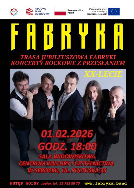 Jubileuszowy Koncert Rokowy Zepołu Fabryka