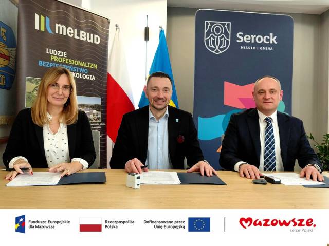 Podpisano umowę na budowę systemu odwodnienia w rejonie ul. Tchorka w Serocku