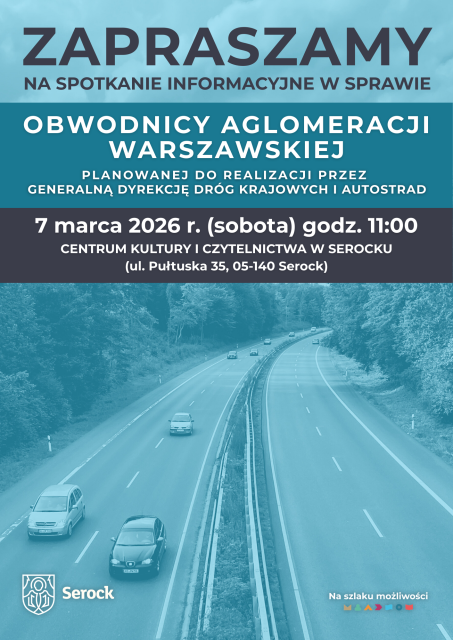Zapraszamy na spotkanie informacyjne dotyczące Obwodnicy Aglomeracji Warszawskiej 