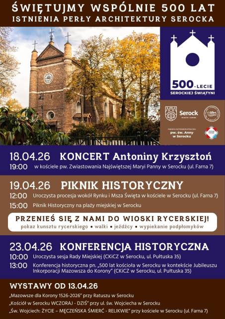 Jubileusz 500-lecia serockiego kościoła
