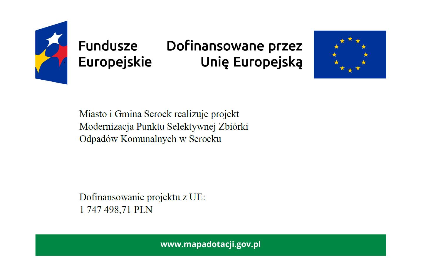Modernizacja Punktu Selektywnej Zbiórki Odpadów Komunalnych w Serocku