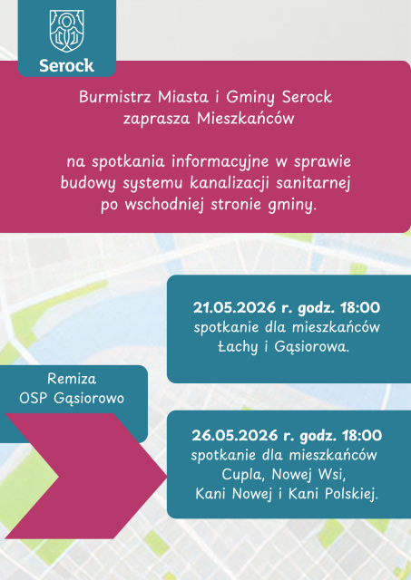 Spotkania informacyjne dotyczące budowy kanalizacji sanitarnej