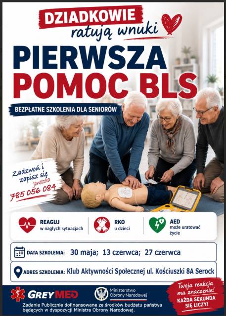 Pierwsza pomoc BLS - Szkolenie dla Seniorów 