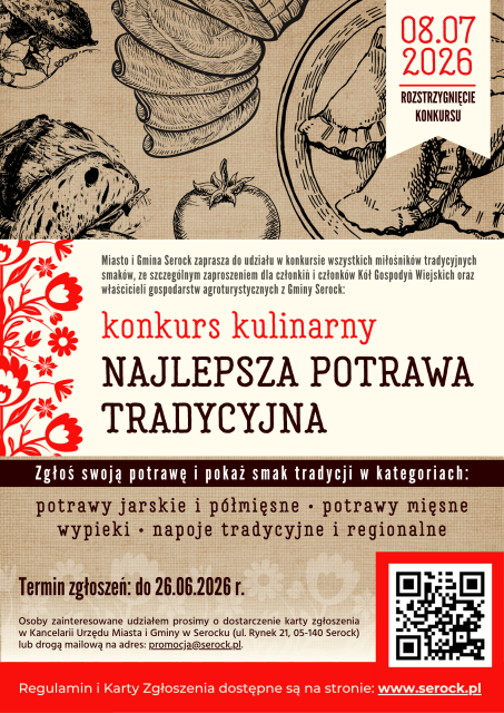  Zgłoś swój kulinarny specjał! (konkurs kulinarny: Najlepsza Potrawa Tradycyjna)