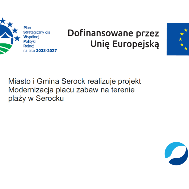 Modernizacja placu zabaw na terenie plaży w Serocku