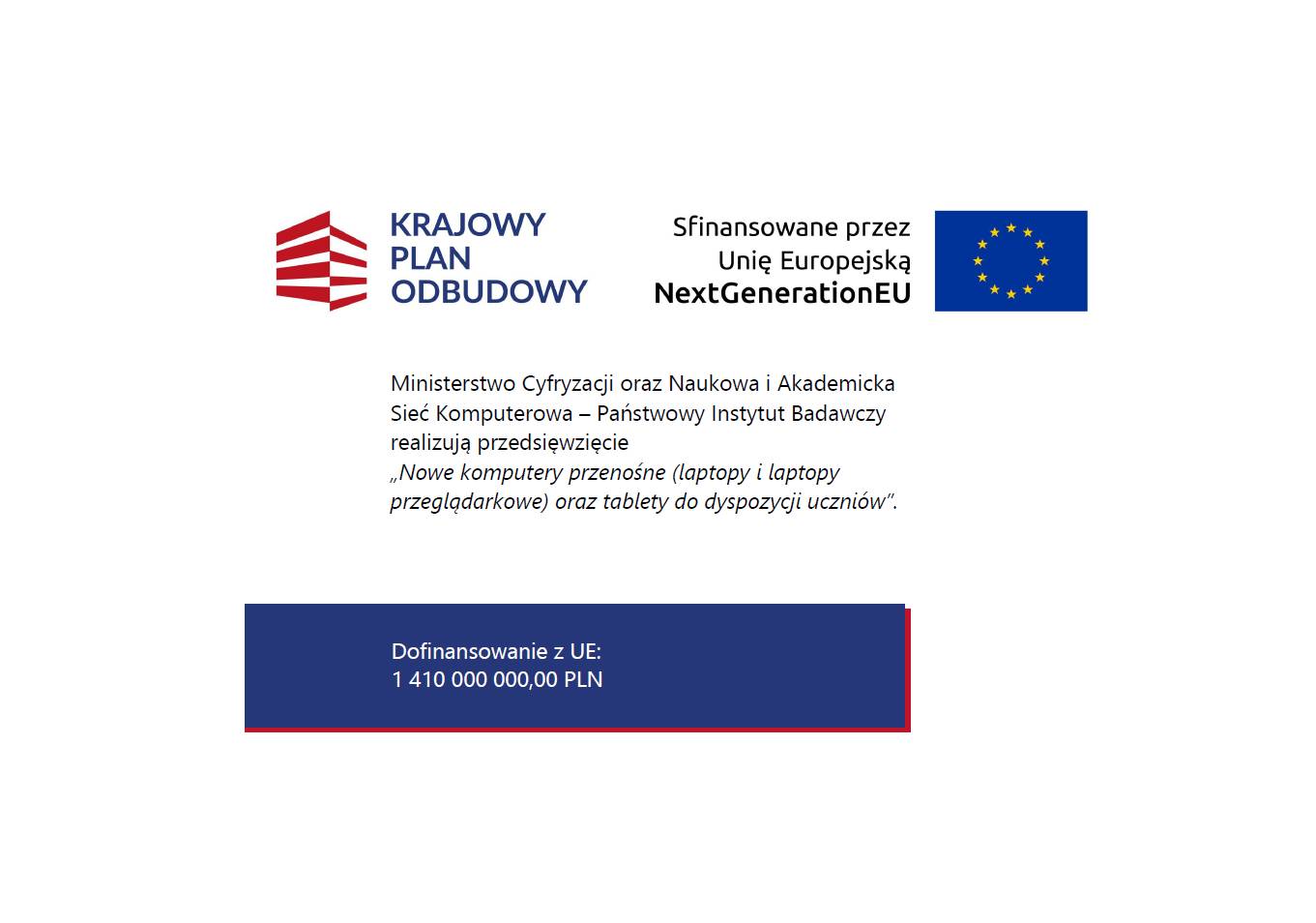 Sprzęt dla szkół z Krajowego Planu Odbudowy i Zwiększania Odporności