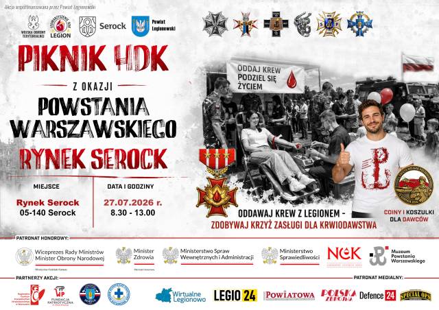 Piknik HDK w Serocku – oddaj krew