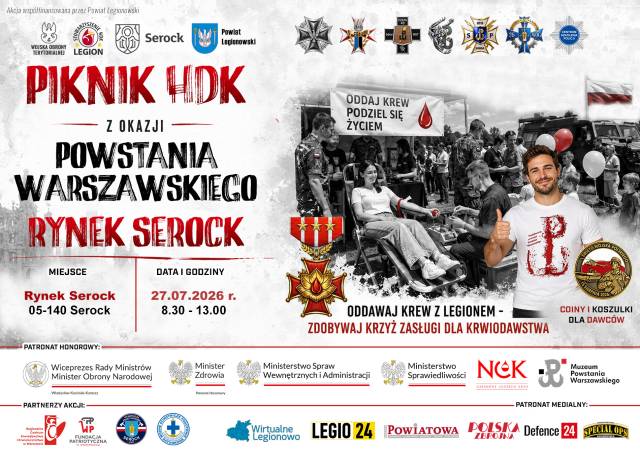 Piknik HDK w Serocku – oddaj krew