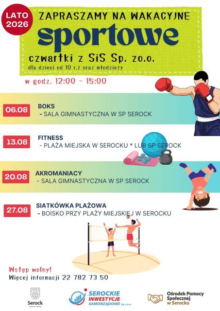 Sportowe Czwartki w sierpniu