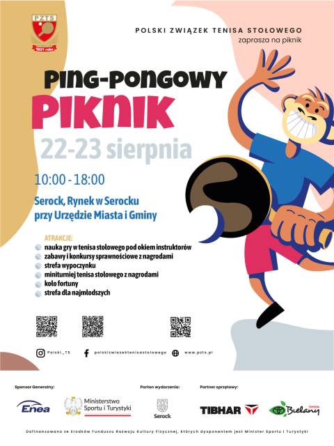 Ping-pongowy Piknik już wkrótce w Serocku! 