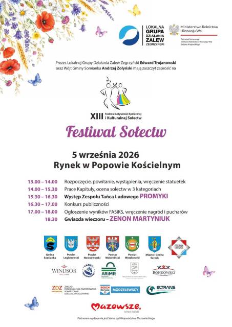 Zapraszamy na XIII Festiwal Aktywności Społecznej i Kulturalnej Sołectw!
