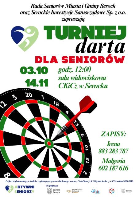 Turniej darta dla seniorów