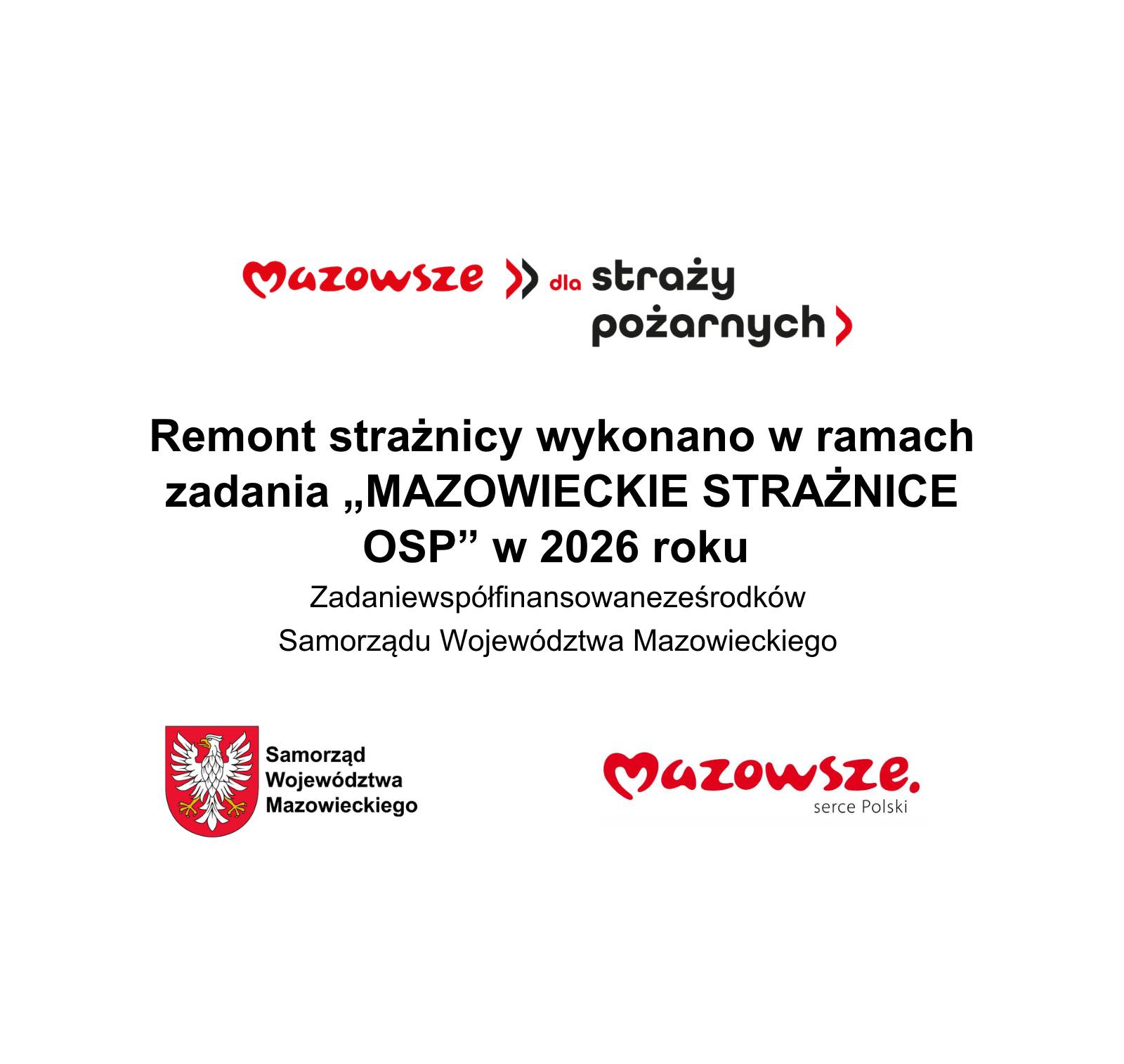 Mazowieckie strażnice OSP 2026